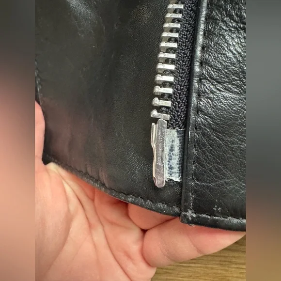 🦃Vintage Women’s Black Leather Harley-Davidson Motorcycle Medium Jacket